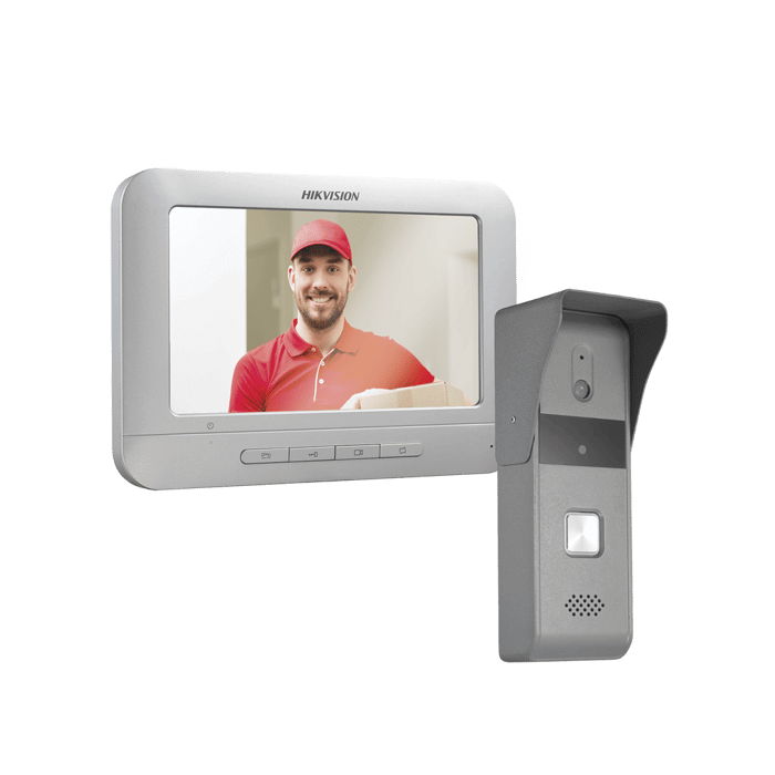 Video Portero Hikvision KIS203T con pantalla LCD - Micrófono - Altavoz -Exteriores