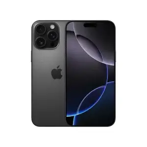 iPhone 16 PRO- 8GB de RAM - 128GB de almacenamiento - Cámara trasera doble de 48MP + 12MP y frontal de 12MP. Black Titanium