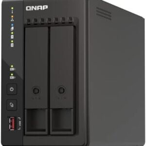 Servidor NAS QNAP Unidad de almacenamiento de red - HDMI - Quad-Core, 8 GB DDR4 RAM y  2.5GbE (sin disco)