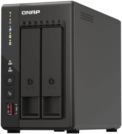 Servidor NAS QNAP Unidad de almacenamiento de red - HDMI - Quad-Core, 8 GB DDR4 RAM y  2.5GbE (sin disco)