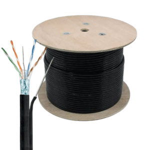 Cable UTP Cat6 Interiores / Exteriores Negro 24 AWG Caja 305mtrs